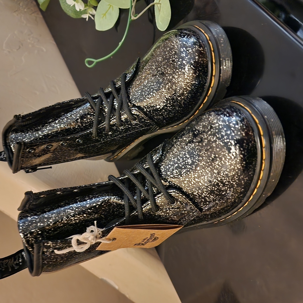 Dr. Martens Sparkling Black Boots